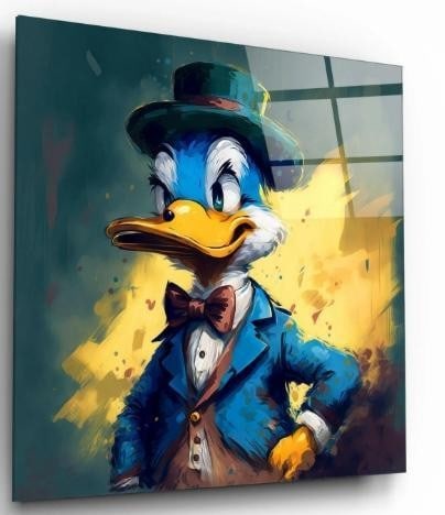 Dapper Mischief Tempered Glass Wall Art (1 of 2)