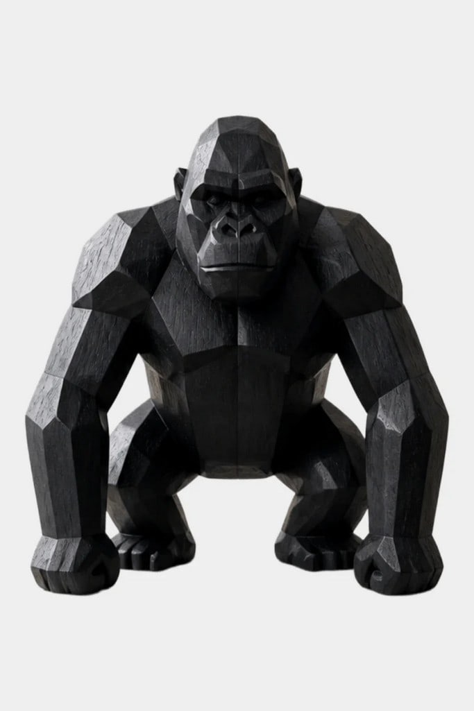 Gorilla Wood Sculpture (1 of 3)