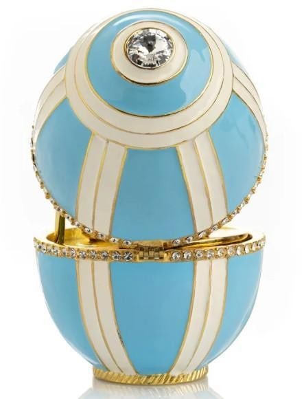 Celestial Blue Egg with Sailing Ship - 5