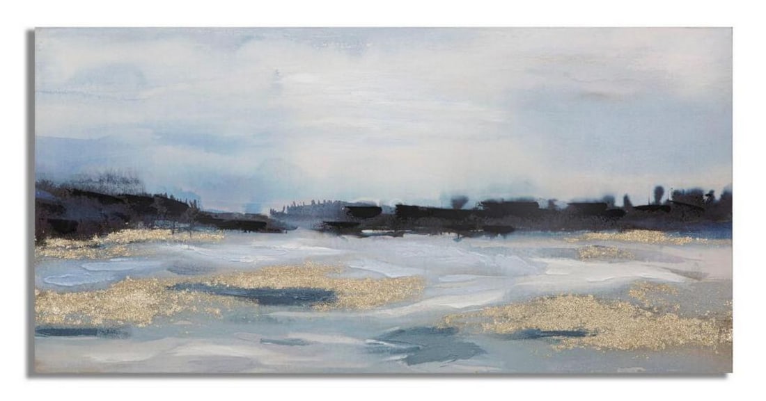 Landscape Abstract Canvas Original Painting - 24" x 47" (1 of 5)