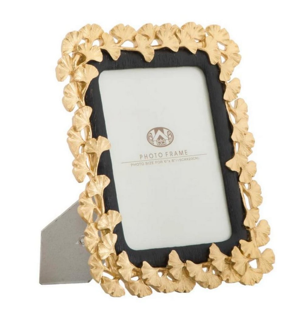 Golden Leaf Floral Metal Photo Frame (1 of 5)