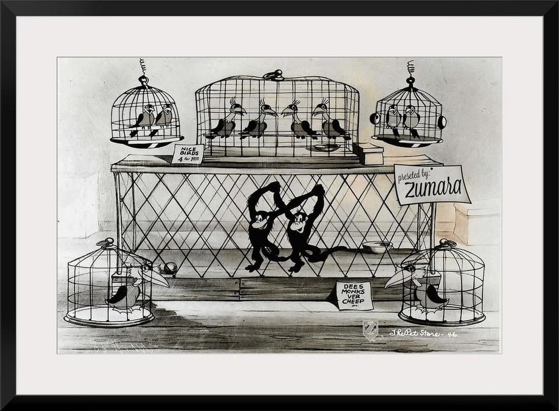 Vintage Petstore Wall Art Framed Print (1 of 2)