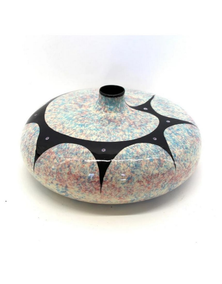 Multicolor Buffalo Pottery Vase by Veran Pardeahtan (1 of 2)