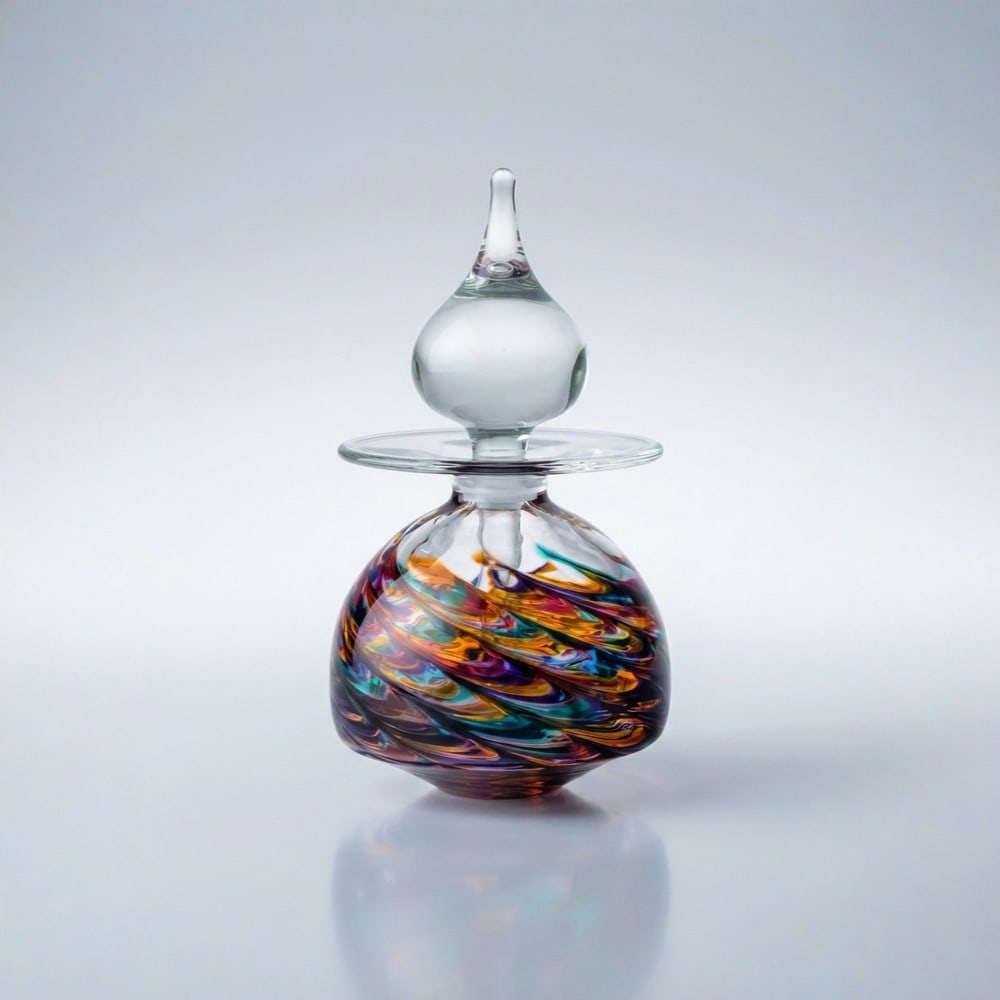 Colourful Perfume Bottle ‘Dervish’ – Art Glass Décor (1 of 2)