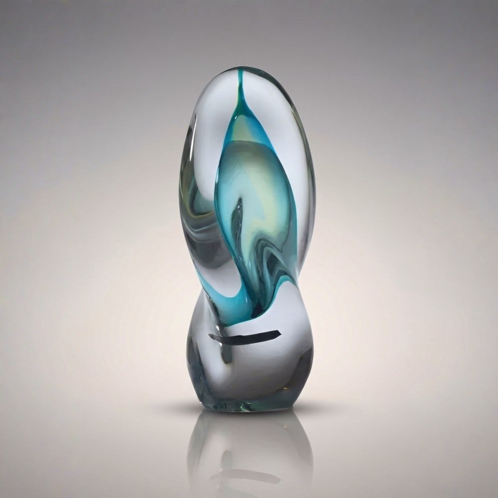 Twisted Glass ‘Aurora’ – Art Glass Sculpture (1 of 2)