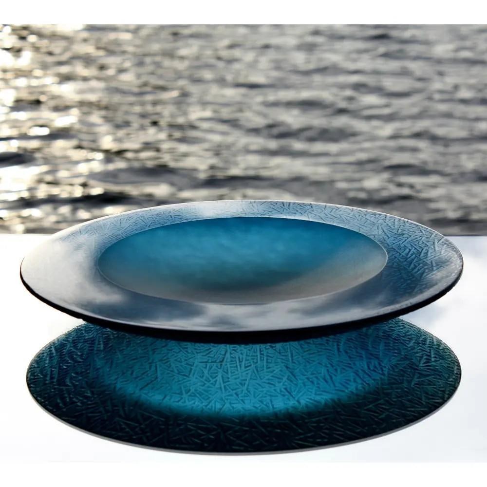 Lagoon Art Bowl by Jan Falta: Lagoon Art Bowl by Jan Falta The Blue Lagoon Bowl exudes ambiance and flair, with a quiet yet captivating beauty. The stunning blue glass commands attention, expertly hand-cut to perfection. The