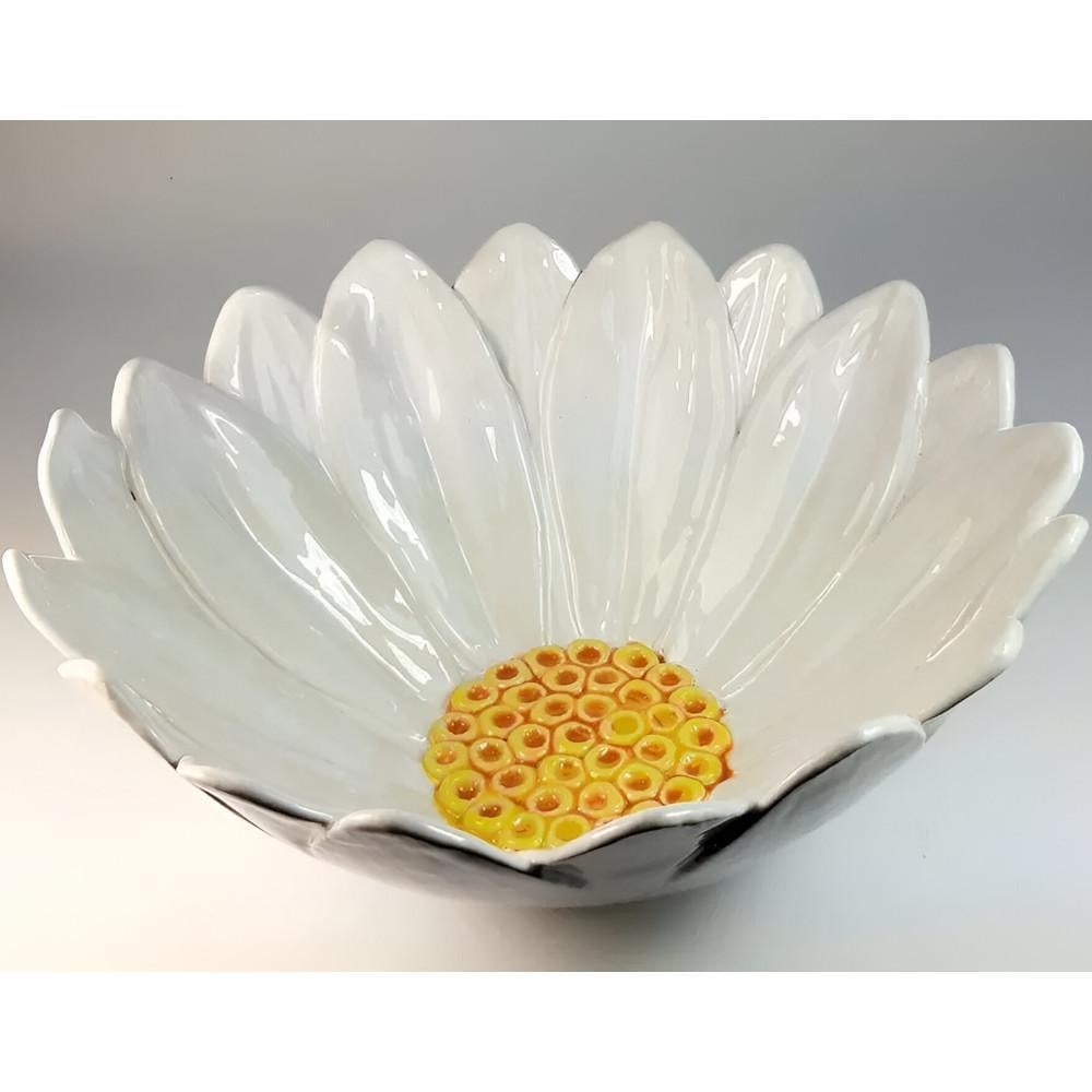 Ceramic Flower Bowl by Renee Kilburn: Ceramic Flower Bowl by Renee Kilburn This ceramic flower bowl by Renee Kilburn features a bright, joyful design and versatile form. Suitable for serving, storage, or decorative display, it brings colo