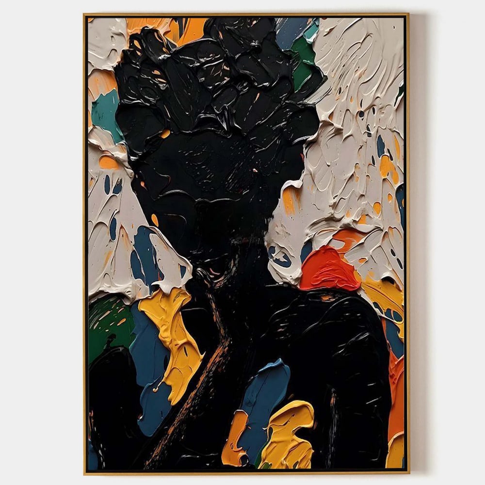 Abstract Minimalist Plaster Art Colorful Painting: Abstract Minimalist Plaster Art Colorful Painting This abstract minimalist plaster painting combines textured layers with vibrant, harmonious colors. Its clean lines and subtle depth create a striking