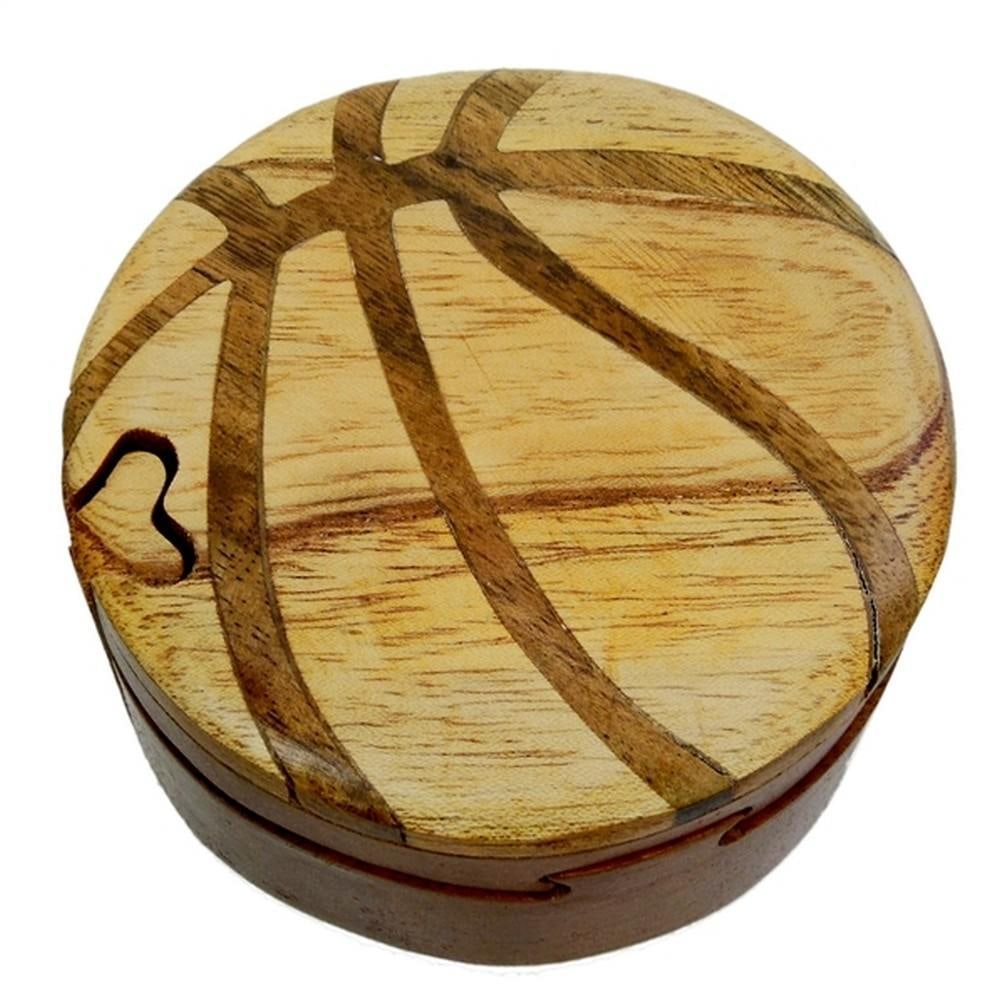 Mahogany Basketball Keepsake Box (1 of 4)