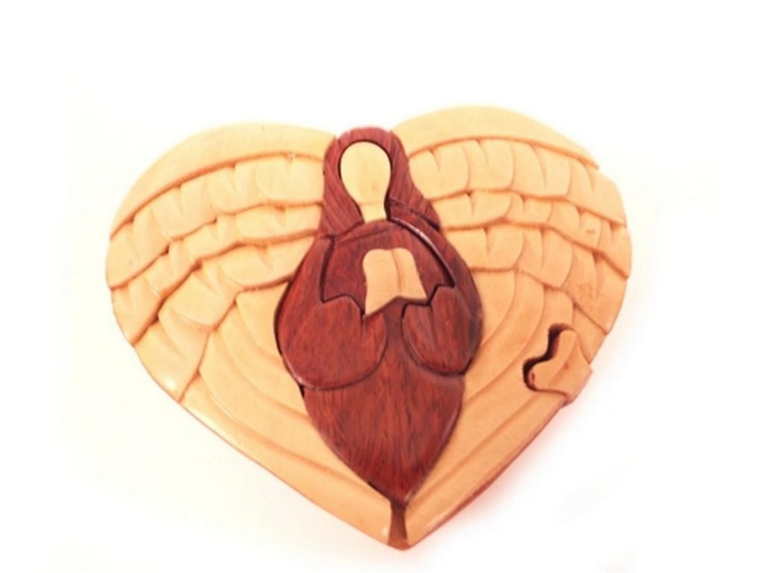 Angel Heart Puzzle Keepsake Box (1 of 3)