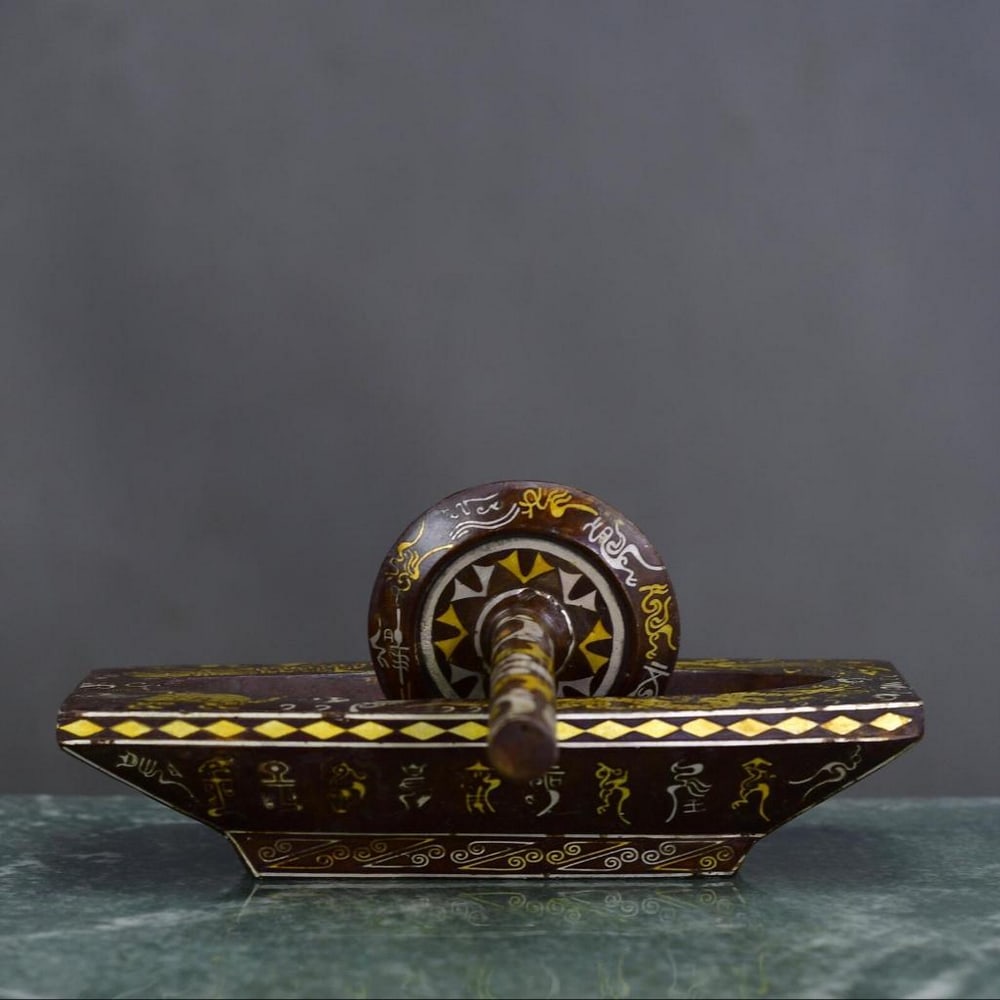 Handcrafted Chinese Bronze Medicine Stick Statue: Handcrafted Chinese Bronze Medicine Stick Statue This rare and finely handcrafted bronze medicine stick statue embodies the elegance and symbolism of traditional Chinese art. Dating back to the 19th c