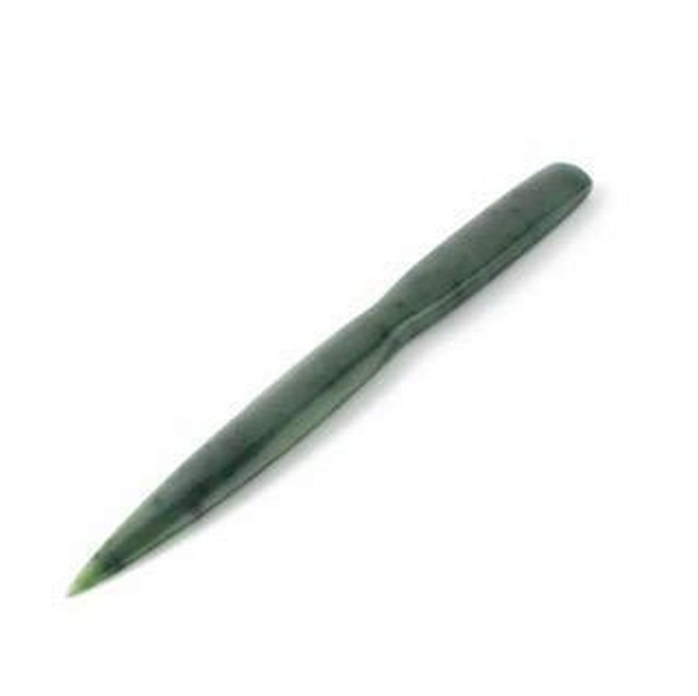 Canadian Nephrite Jade Straight Letter Opener: Canadian Nephrite Jade Straight Letter Opener Dimensions: 6 Inch View Photos For Further Details.
