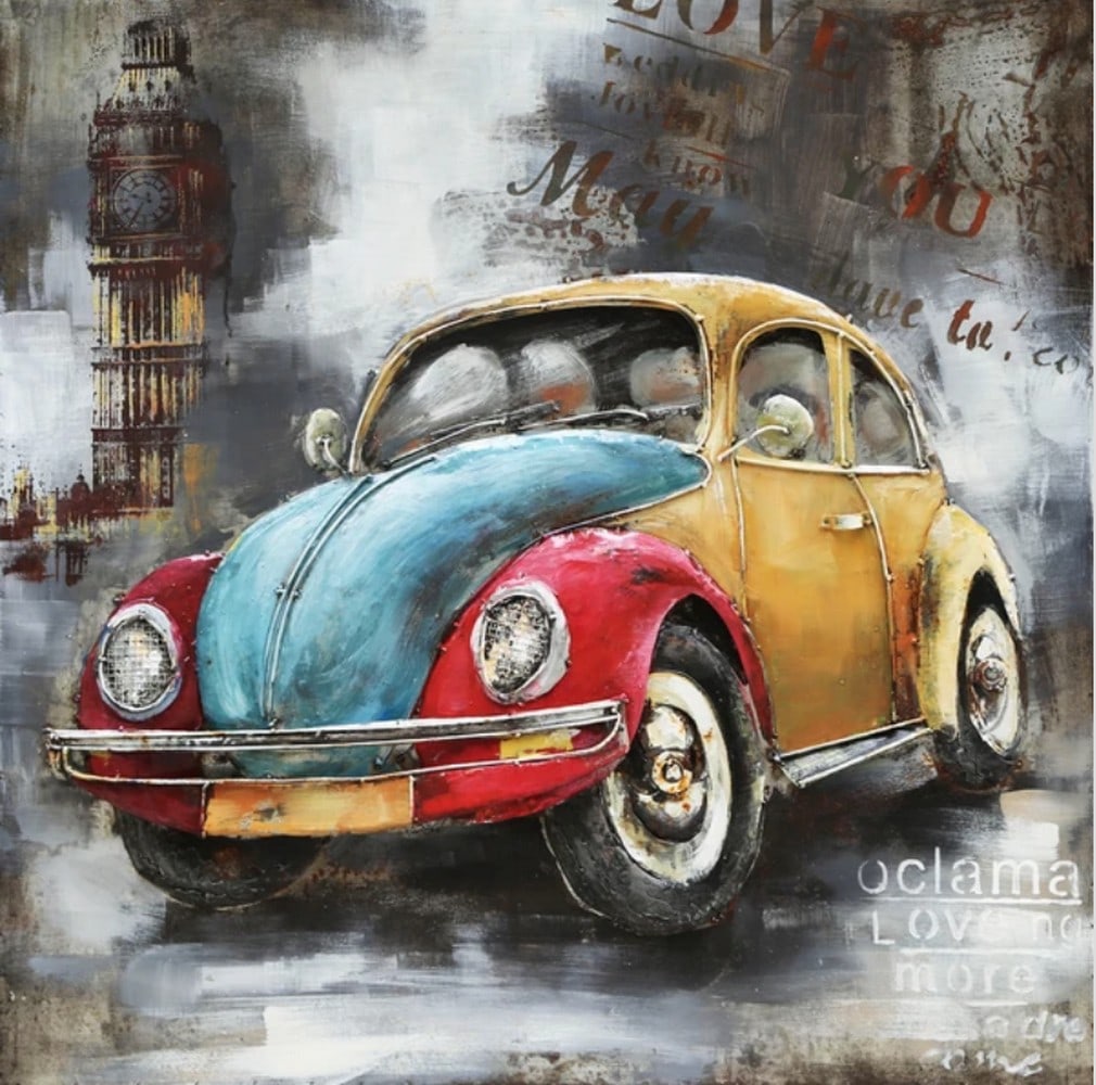 Volkswagen 3D Wall Mount Painting on Metal Canvas (1 of 1)
