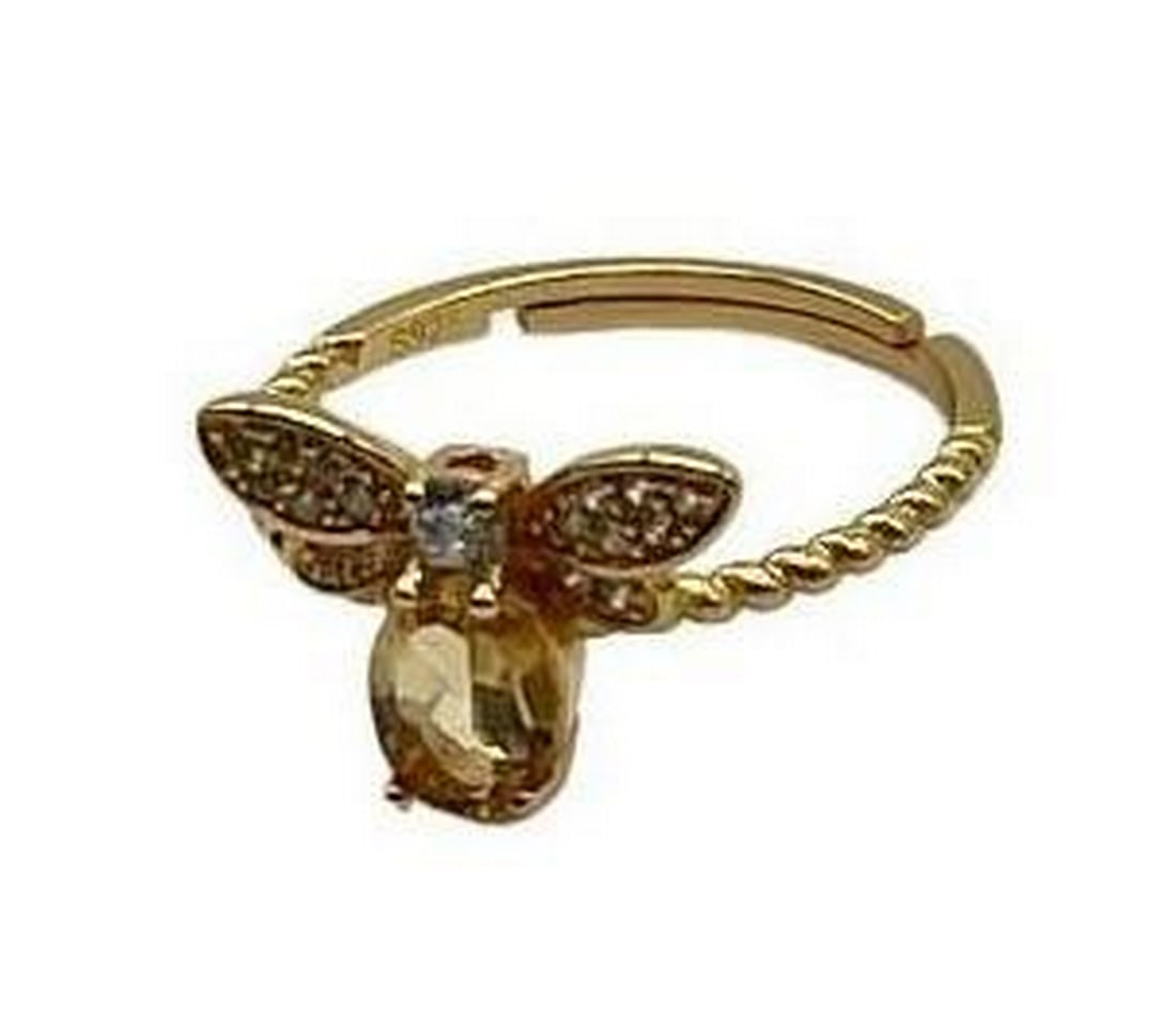 Sunburst Firefly Gold Ring - Size 7 - 2
