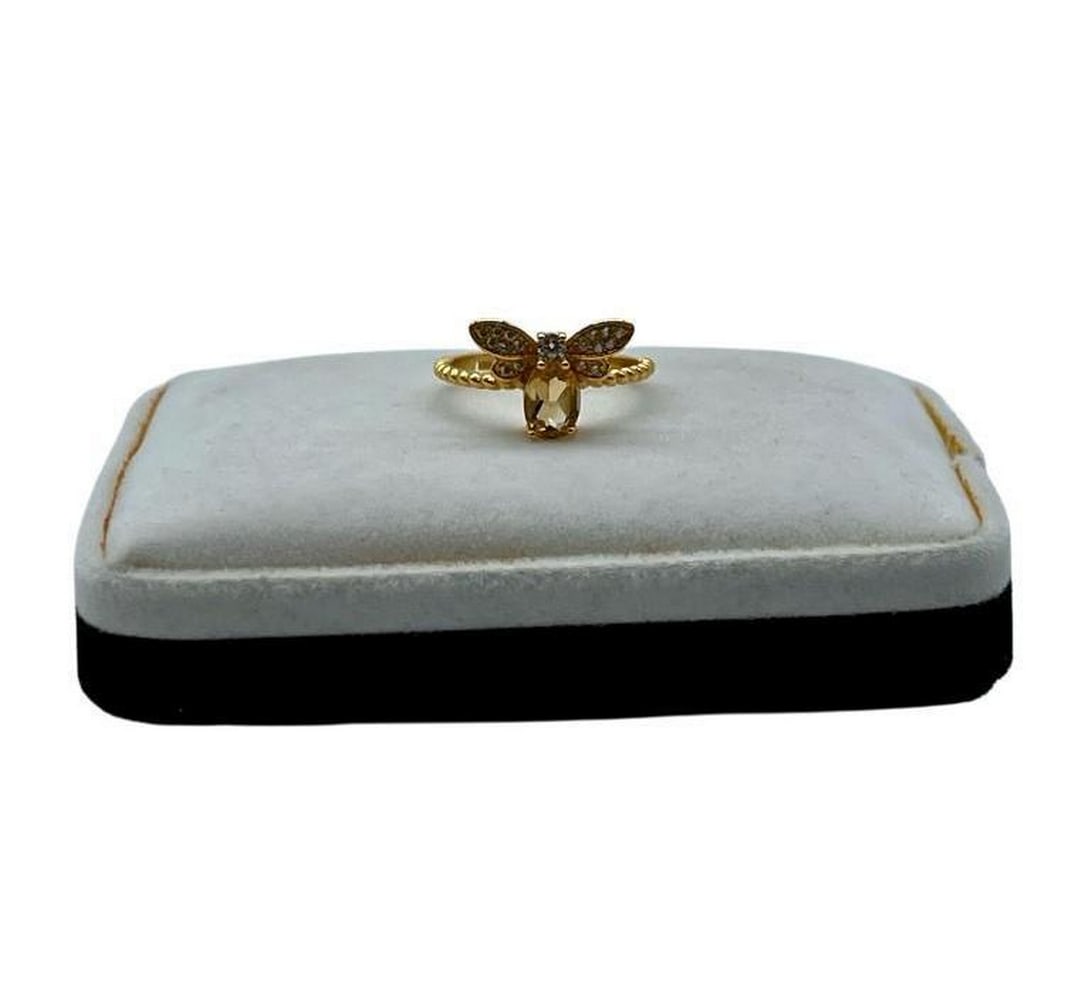 Sunburst Firefly Gold Ring - Size 7 - 6
