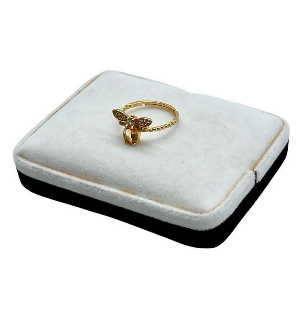 Sunburst Firefly Gold Ring - Size 7 - 8