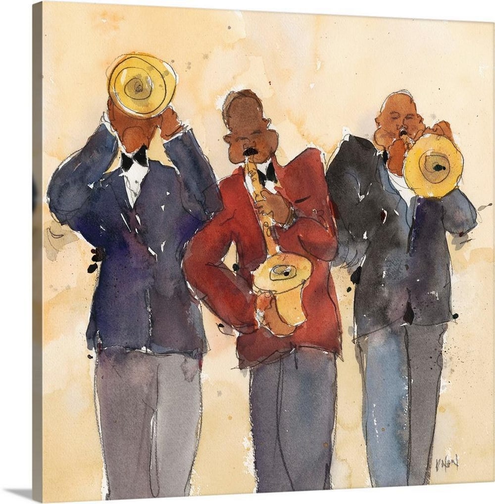 Jazz Trio I – Canvas Reproduction by Samuel Dixon (1 of 2)