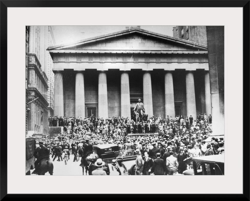 Wall Street Crash, Black Thursday, 1929 Framed Wall Art Print (1 of 2)