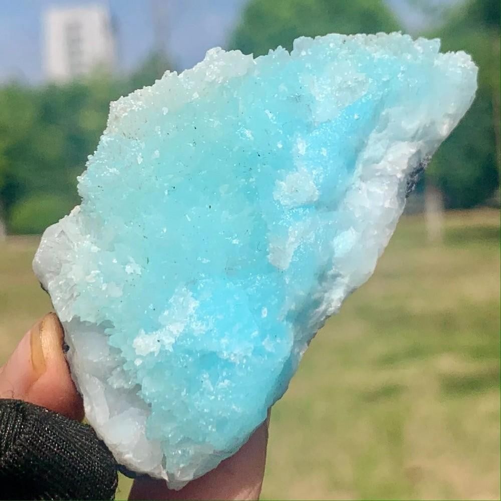 56G Natural Blue Quartz Crystal with Stunning Texture - Healing Mineral Specimen (1 of 4)