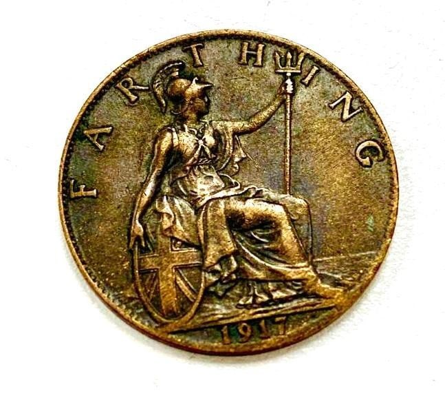 1917 1 Farthing - George V (1 of 2)