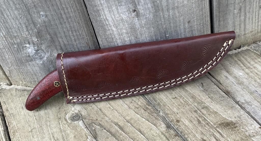 9'' Damascus Drop Point Blade - 2