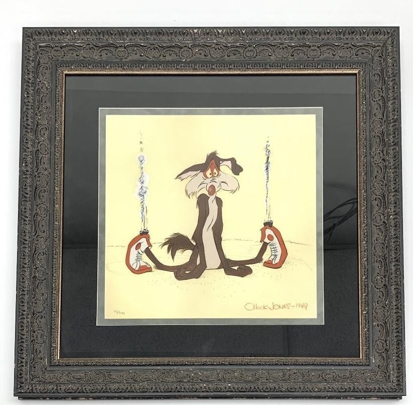 Limited Edition Chuck Jones Wile E Coyote ''Furry-ous'' 1949 Print (1 of 4)