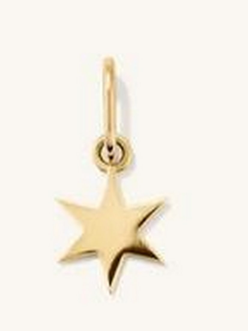Shining Star 14K Gold Pendant: Shining Star 14K Gold Pendant. This pendant captures the brilliance of the night sky with its delicate star-shaped design. Crafted from 14K gold, this pendant adds a touch of celestial elegance to