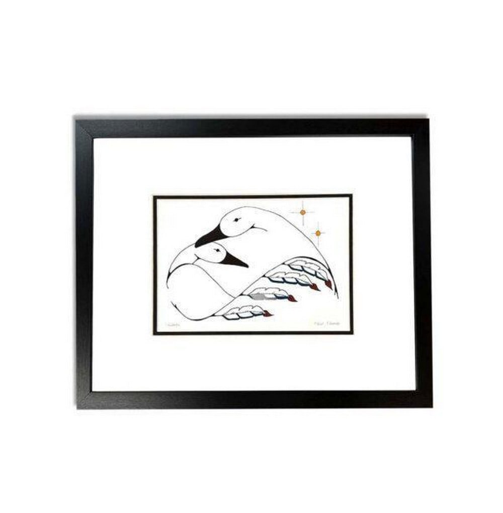 Children Framed Art Print by Felix Thomas: Children Framed Art Print by Felix Thomas Framed art print Children beautifully captures the innocence and vitality of youth, inspired by West Coast Indigenous perspectives. Dimensions: 12" x