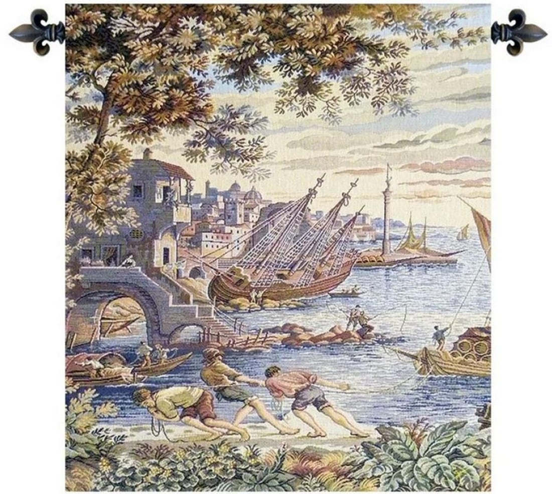 Harbor Labor: Scaricatori Italian Wall Tapestry (1 of 2)