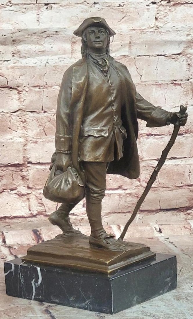 Milo Bronze Benjamin Franklin Sculpture - 13.5'' x 7.5'' (1 of 7)