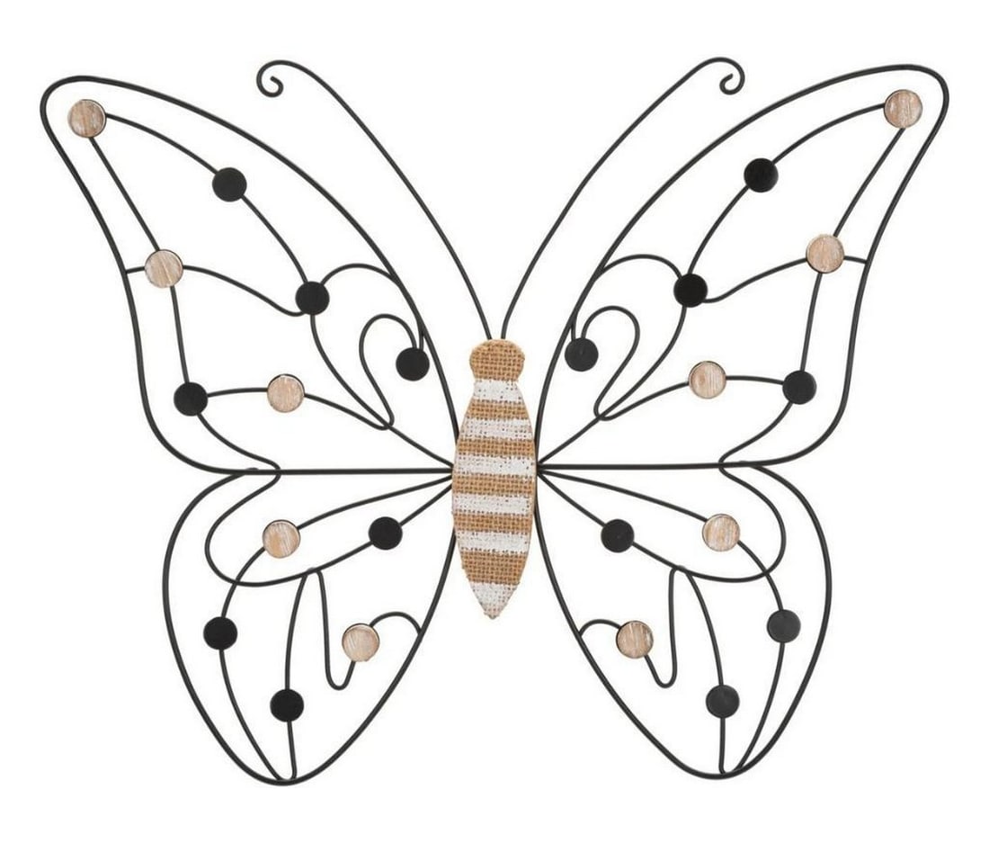 Large Butterfly Wall Decor Crafted from Metal and Wood (1 of 5)