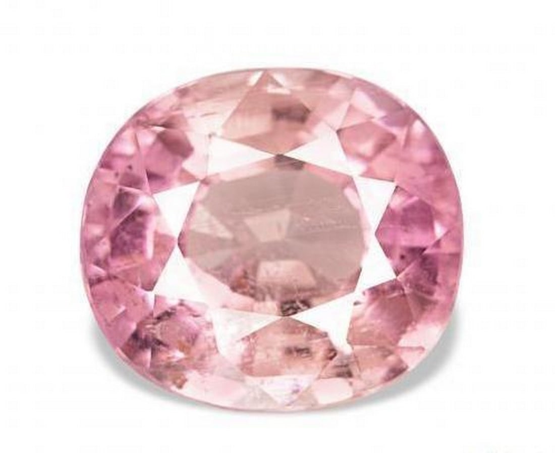 2.96 ct Oval Natural Orange Pink Tourmaline: 2.96 ct Oval Natural Orange Pink Tourmaline This exquisite 2.96-carat natural tourmaline from Mozambique is expertly cut in a classic oval facet, showcasing vibrant orange-pink hues that shift