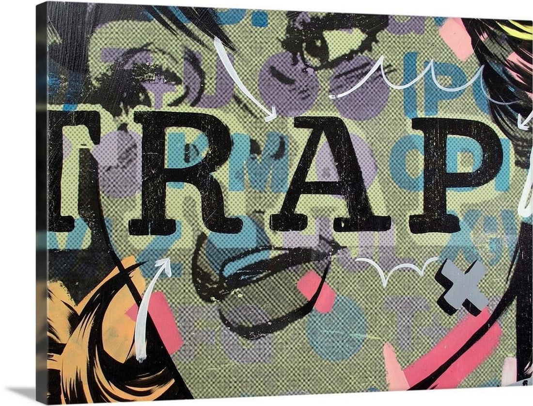 Pop Art Comic Style 'Trap' Art (1 of 1)
