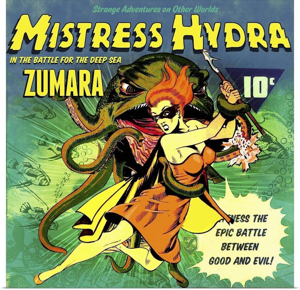 Mystic Hydra Wall Art Poster Print (1 of 2)