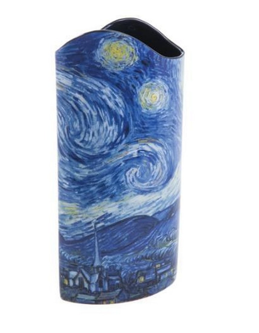 Inspired By Van Gogh's Starry Night Ceramic Art Vase (1 of 1)
