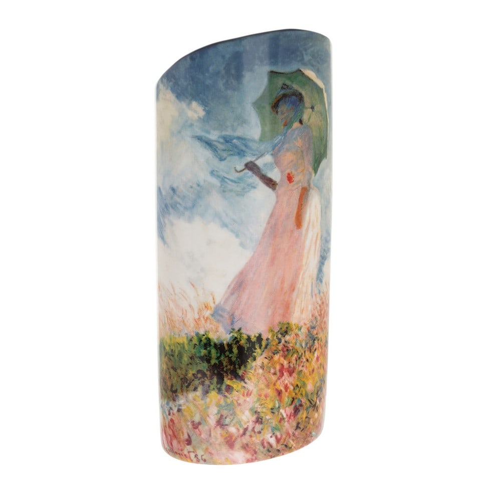 Monet-Inspired Woman with a Parasol Vase (1 of 3)