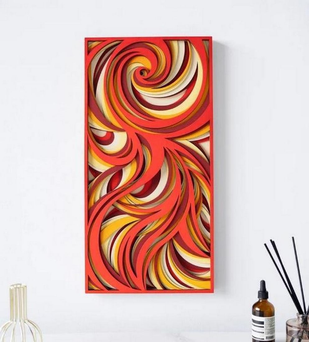 Dance of Illusion Multi-Layer Wood Wall Art (1 of 6)