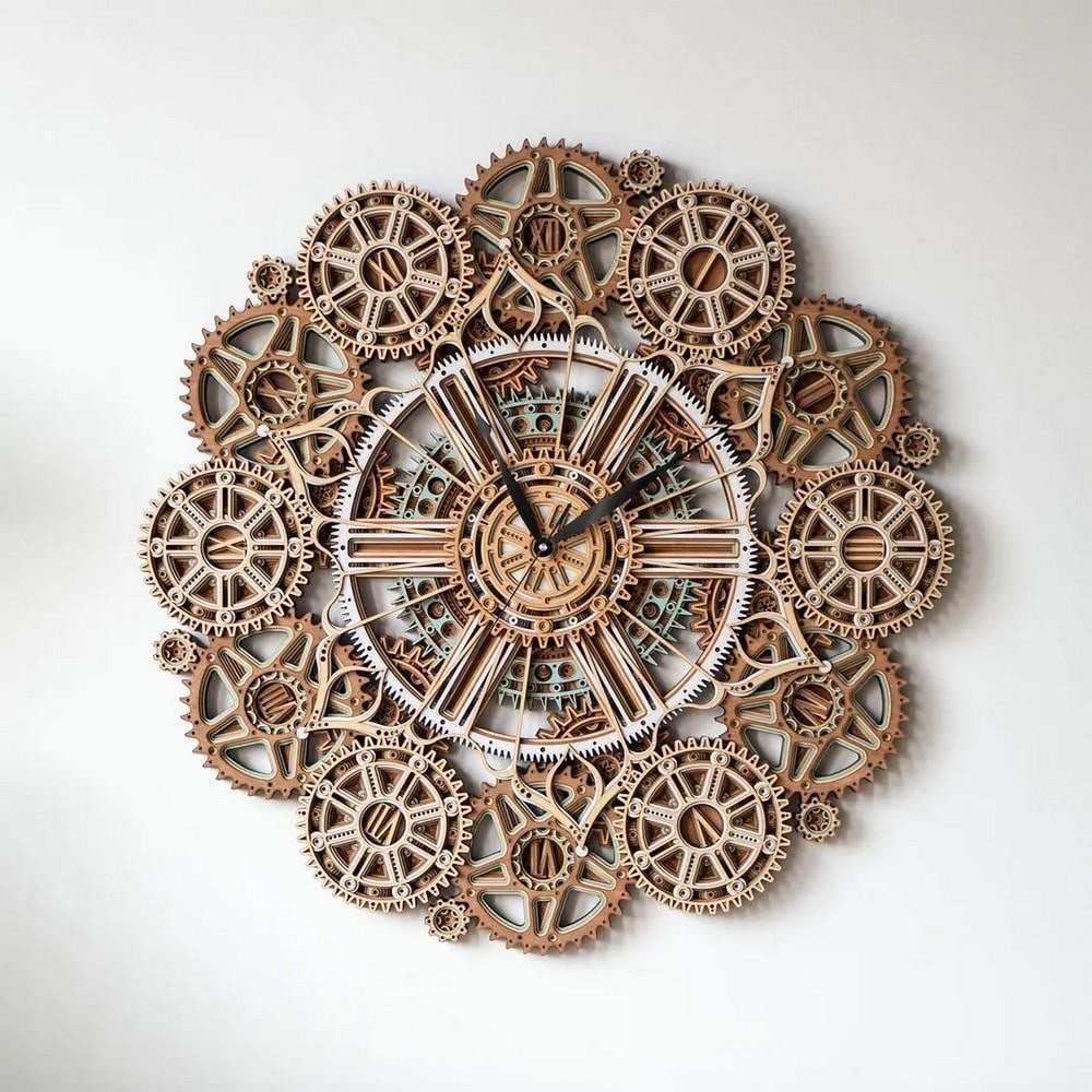 Roman Numeral Geometric Wall Clock (1 of 7)