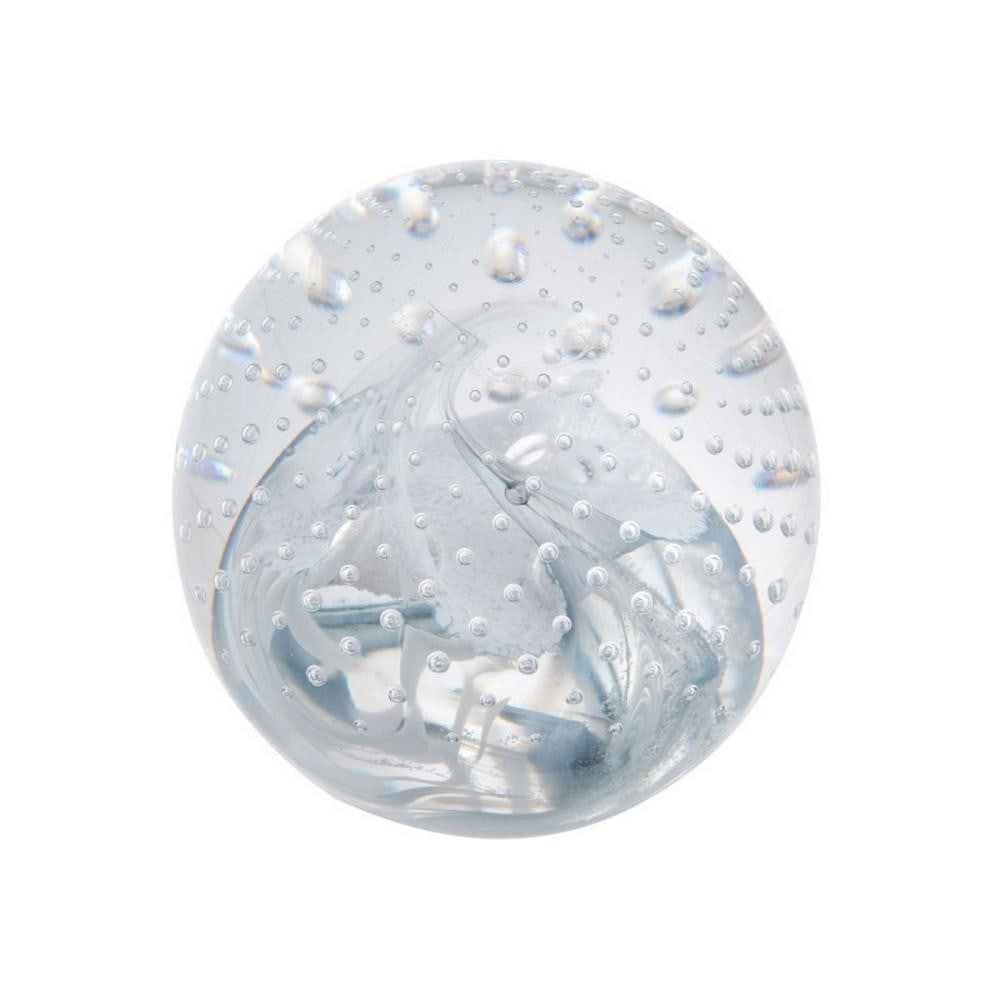 Congratulations Silver Paperweight: Congratulations Silver Paperweight A handcrafted glass paperweight featuring silver glass swirls surrounded by delicate bubbles. Designed to celebrate special moments, it makes a thoughtful gift or
