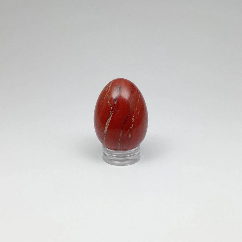 Jasper Mini Egg: Jasper Mini Egg Jasper is a stone that comes in many different varieties and colors. It is believed to provide strength, stamina, and life force energy, helping to ground and balance the user during