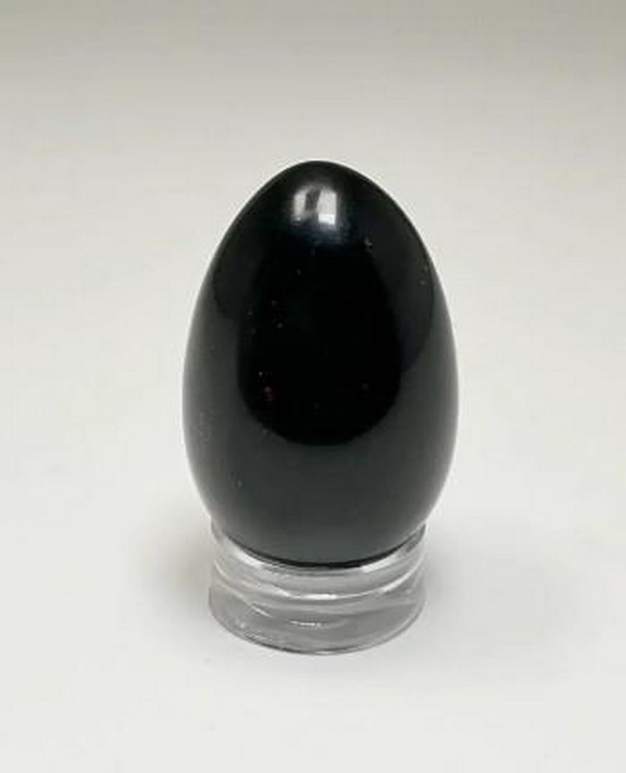 Dark Elegance Onyx Mini Egg: Dark Elegance Onyx Mini Egg The Dark Elegance Onyx Mini Egg exudes a refined, timeless beauty with its deep black surface that captures light in subtle, mesmerizing ways. Known for its protective and 