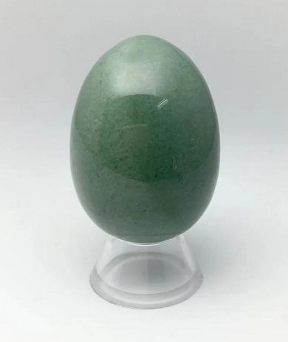 Aurora Grove Egg: Aurora Grove Egg Radiating the calming energy of nature, the Aurora Grove Egg is a symbol of renewal and prosperity. Crafted from green aventurine, its soft, glimmering surface reflects the dappled li