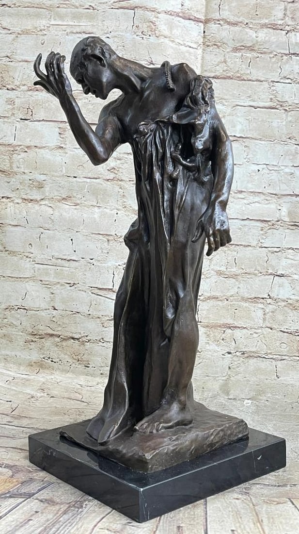 Monumental Expression - Pierre de Wiessant by the Renowned French Artist Auguste Rodin - 18'' x 7'' (1 of 8)