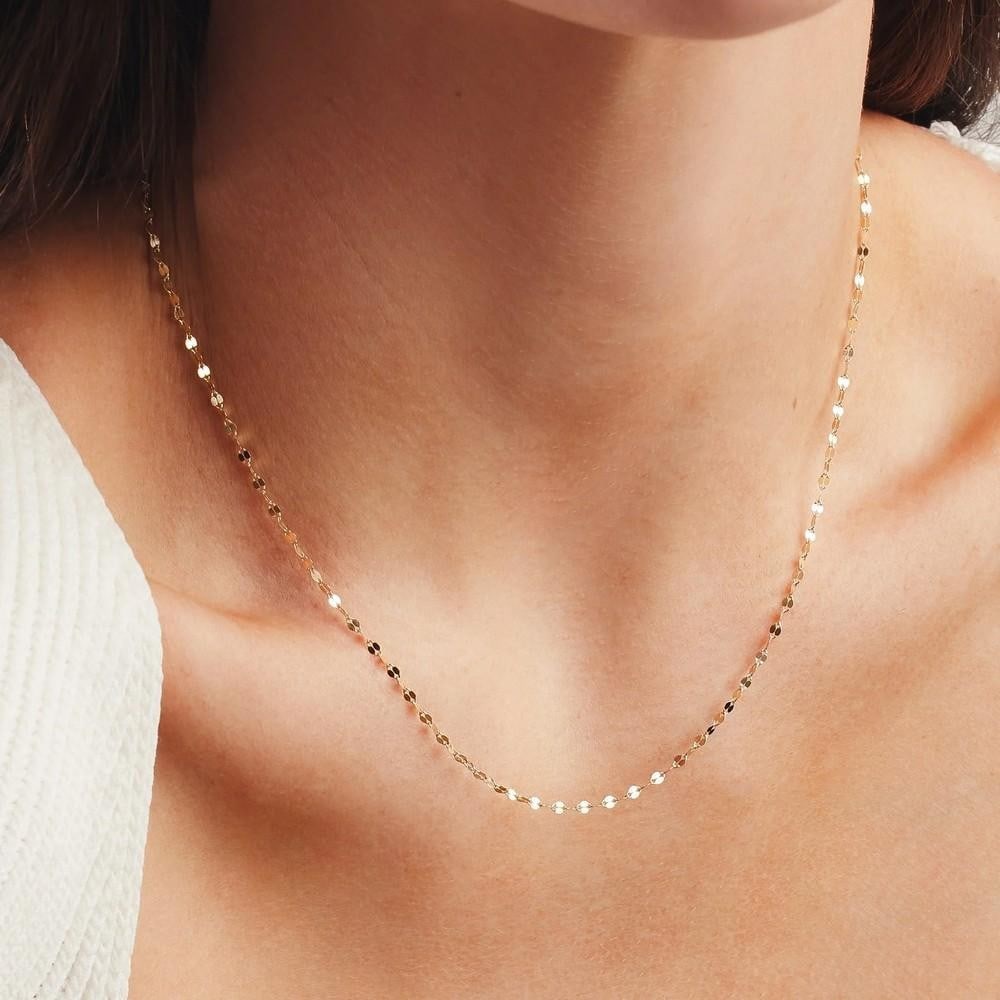14k Delicate Lace Chain - 2