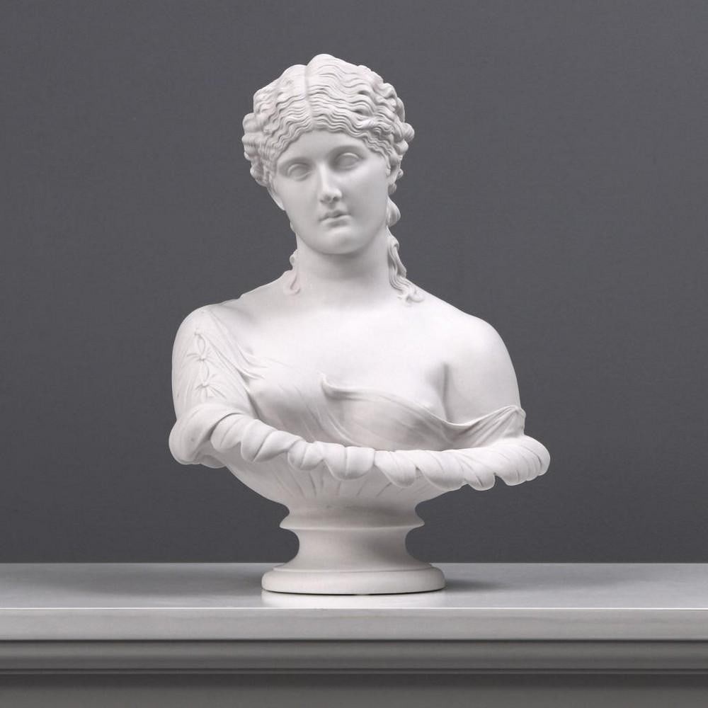 After Ridgeway English ''Clytie The Water Nymph'' Bust Sculpture - (15.4lbs): After Ridgeway English " Clytie The Water Nymph" Bust Sculpture - (15.4lbs) In Greek mythology, Clytie was a water nymph who was deeply in love with Apollo, the sun god. However, when Apollo aba