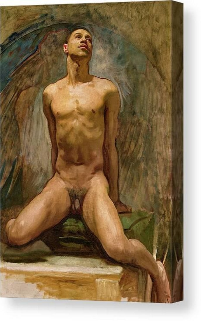 Boston's Apollo Canvas Print Wall Art: Boston s Apollo Canvas Print Wall Art This canvas print features Boston s Apollo (Nude Study of Thomas McKeller) by John Singer Sargent. The composition presents a nude male study rendered in oil on c