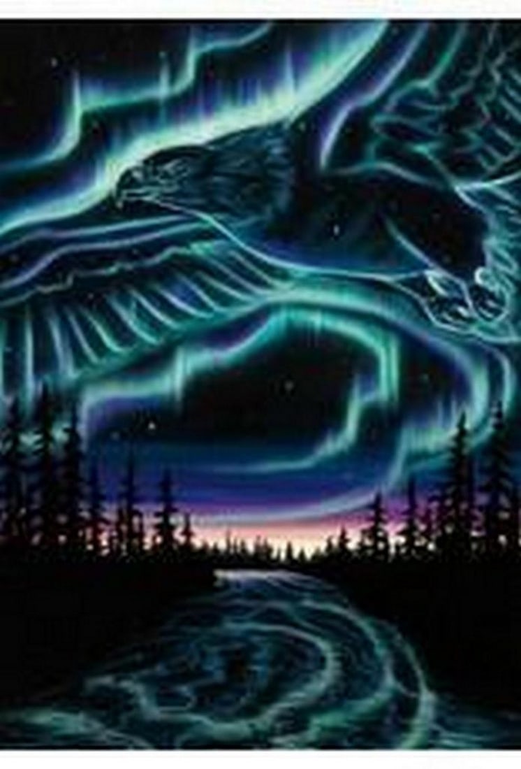 12'' x 14'' Skydance-Eagles Over The Sky Framed Art Print by Amy Kellar-Rempp (1 of 1)