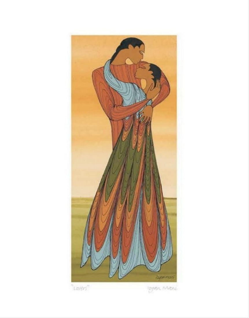 12'' x 14'' Lovers Framed Print by Maxine Noel (1 of 1)