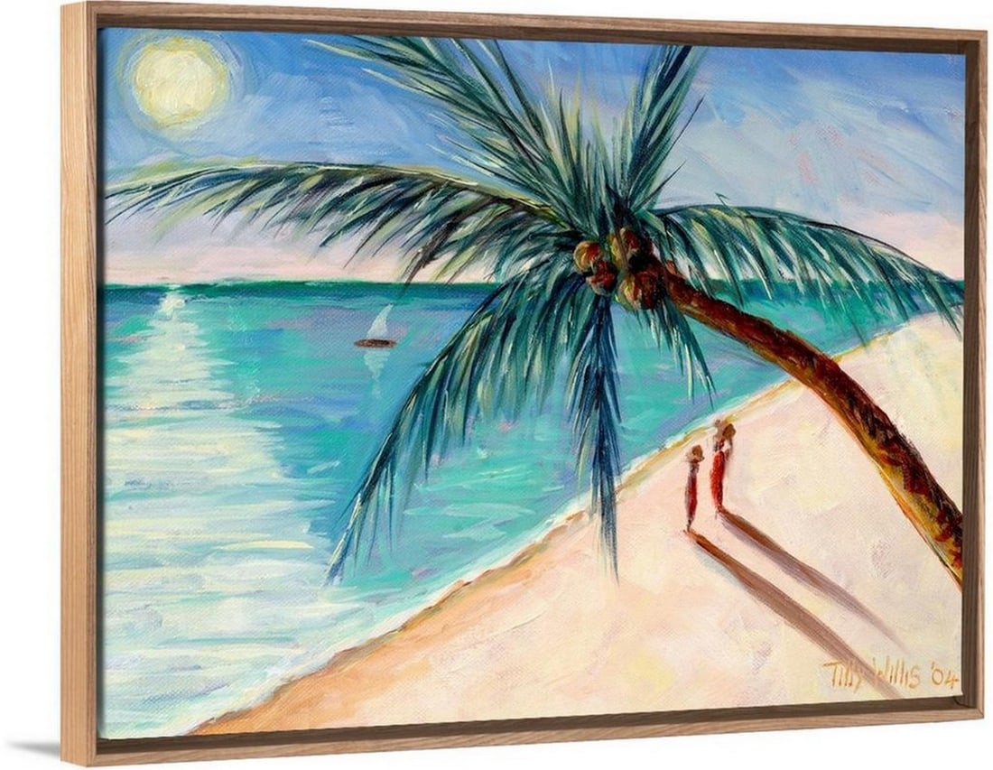 Rustling Palm (2004) Wall Art Canvas Reproduction by Tilly Willis - 18'' x 24'' (1 of 2)