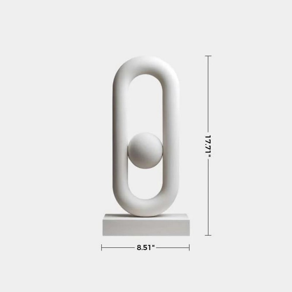 Oval Loop Sphere Sculpture - 2